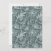 Rustic Line Drawn Christmas Botanical Arch 1-Photo Feestdagenkaart (Achterkant)