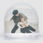 Rustic Line Drawn Christmas Botanical Arch 1-Photo Sneeuwbol (Achterkant)