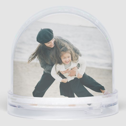 Rustic Line Drawn Christmas Botanical Arch 1-Photo Sneeuwbol (Achterkant)