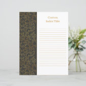 Rustic Linen Divider Black Recipe Multomap Invoege (Staand voorkant)