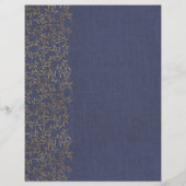 Rustic Linen Divider Blue Recipe Multomap Invoegen (Achterkant)