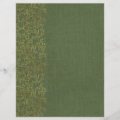 Rustic Linen Divider Green Recipe Multomap Invoege (Achterkant)
