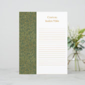 Rustic Linen Divider Green Recipe Multomap Invoege (Staand voorkant)