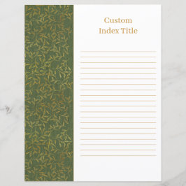 Rustic Linen Divider Green Recipe Multomap Invoege