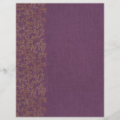 Rustic Linen Divider Paars Recipe Multomap Invoege (Achterkant)