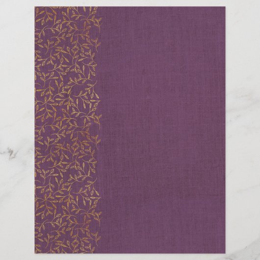 Rustic Linen Divider Paars Recipe Multomap Invoege (Achterkant)