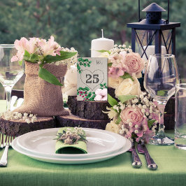 Rustic Linen Floral Magnolias Eucalyptus Wedding Kaart
