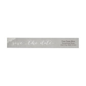 Rustic Linen  Lace Wedding Save the Date (Individueel)