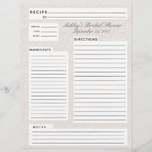 Rustic Linen Recipe Tussenvoegsel voor Vrijgezelle