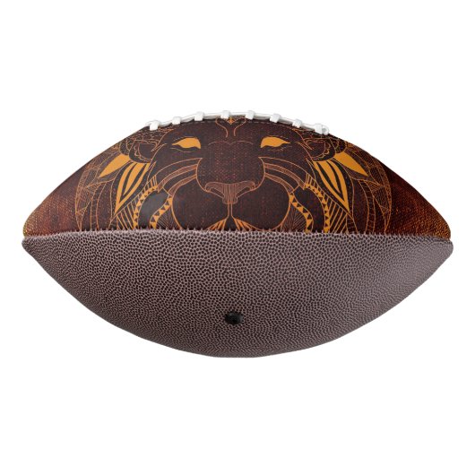 Rustic Lion Head American Football (Gedraaid 270)