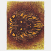 Rustic Lion Head Fleece Deken (Voorkant)