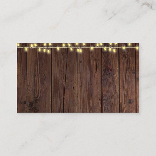 Rustic Little Ballerina Tutu Glitter Baby shower Informatiekaartje (Achterkant)