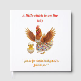 Rustic Little  Chick Theme  Party Gastenboek