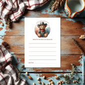Rustic Little Cowboy Baby shower Advieskaart