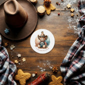 Rustic Little Cowboy Baby shower Bedankjes Labels