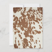 Rustic Little Cowboy Western Wood Baby shower Kaart (Achterkant)