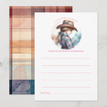 Rustic Little Cowgirl Baby shower