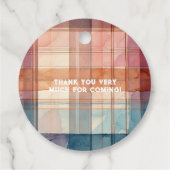 Rustic Little Cowgirl Baby shower Bedankjes Labels (Achterkant)