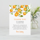 Rustic Little Cutie Birthday Party Bedankkaart (Staand voorkant)