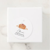 Rustic Little Cutie Pie Cherry Herfst Baby shower Bedankjes Labels (In situ)