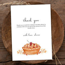 Rustic Little Cutie Pie Cherry Herfst Baby shower