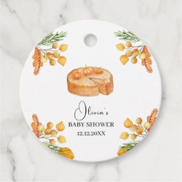 Rustic Little Cutie Pumpkin Pie Herfst Baby shower Bedankjes Labels