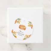 Rustic Little Cutie Pumpkin Pie Herfst Baby shower Bedankjes Labels (In situ)