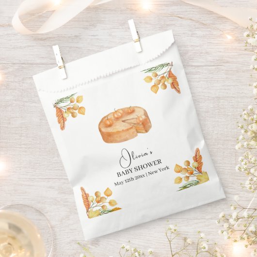 Rustic Little Cutie Pumpkin Pie Herfst Baby shower Bedankzakje (Geknipt)