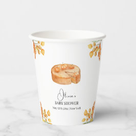 Rustic Little Cutie Pumpkin Pie Herfst Baby shower Papieren Bekers