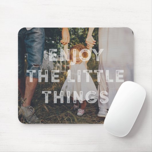 Rustic Little Dad Foto Mousepad Muismat (Met muis)