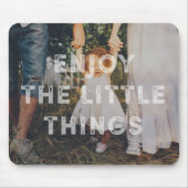 Rustic Little Dad Foto Mousepad Muismat (Voorkant)