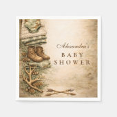 Rustic Little Hunter Woodland Baby Shower Servet (Voorkant)
