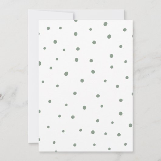 Rustic Little Lamb Floral Baby shower Bedankkaart (Achterkant)