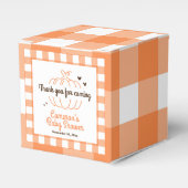 Rustic Little Pumpkin Genderneutraal Baby shower Bedankdoosjes (Voorkant Zijde)