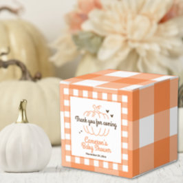 Rustic Little Pumpkin Genderneutraal Baby shower Bedankdoosjes