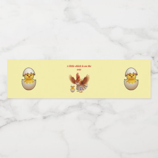 Rustic Little Star Baby shower Waterfles Etiket (Enkel label)