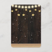 Rustic Little White Lamb Baby shower Informatiekaartje (Achterkant)