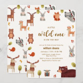 Rustic Little Wild Safari Animals Baby Shower   Kaart (Voorkant / Achterkant)