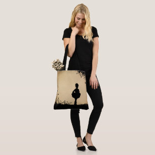 Rustic Littlest Ballerina Tote Bag