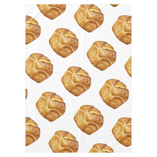 Rustic Loaf Watercolor Painting Tafelkleed (Voorkant)