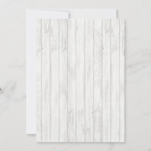 RUSTIC LOBSTER WOOD WEDDING INVITATION KAART (Achterkant)