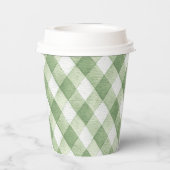 Rustic Locally Grown Neutral Sprout Baby Shower Papieren Bekers (Achterkant)