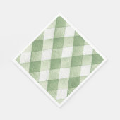 Rustic Locally Grown Neutral Sprout Baby Shower Servet (Hoek)