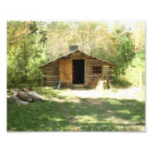 Rustic Log Cabin Foto Afdruk (Voorkant)