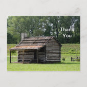 Rustic Log Cabin foto Briefkaart (Voorkant)