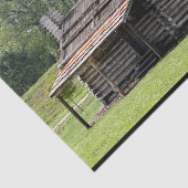 Rustic Log Cabin foto Tissuepapier (Detail)