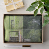 Rustic Log Cabin foto Tissuepapier (Geschenk)