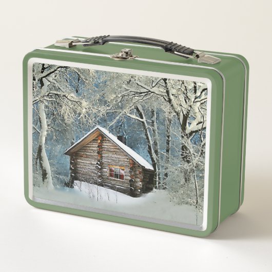 Rustic Log Cabin Winter Magic (Voorkant)