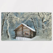 Rustic Log Cabin Winter Magic Labels (Design 1)