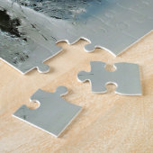 Rustic Log Cabin Winter Magic Legpuzzel (Zijkant)